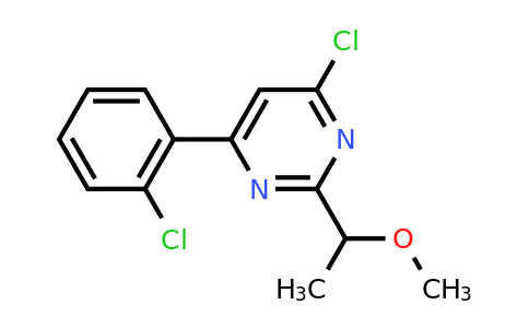 CAS 1713589-58-2 | 4-Chloro-6-(2-chlorophenyl)-2-(1-methoxyethyl)pyrimidine