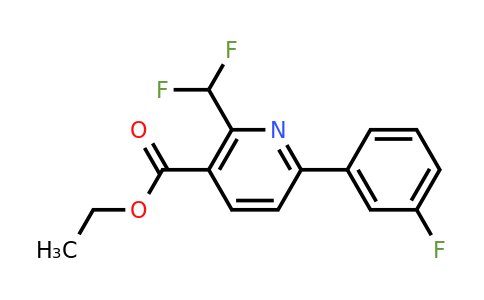 CAS 1713589-66-2 | Ethyl 2-(difluoromethyl)-6-(3-fluorophenyl)nicotinate