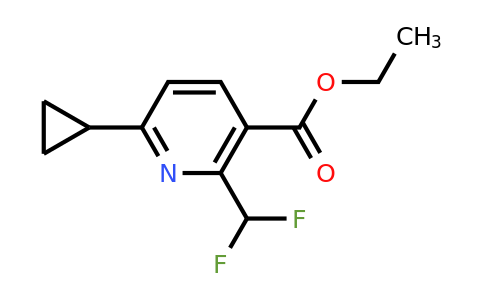 CAS 1713589-68-4 | Ethyl 6-cyclopropyl-2-(difluoromethyl)nicotinate