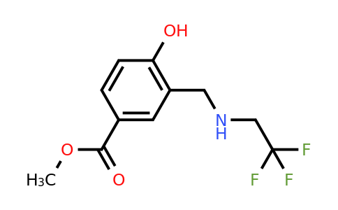 CAS 1713589-93-5 | Methyl 4-hydroxy-3-(((2,2,2-trifluoroethyl)amino)methyl)benzoate