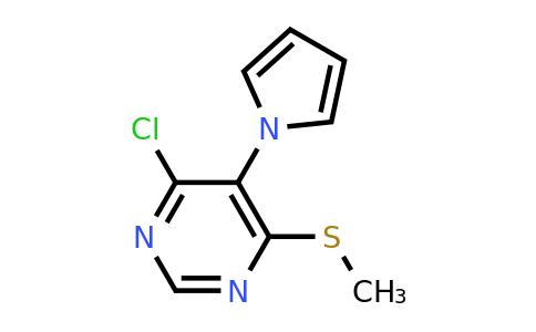 CAS 1713602-50-6 | 4-Chloro-6-(methylthio)-5-(1H-pyrrol-1-yl)pyrimidine