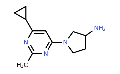CAS 1713639-61-2 | 1-(6-Cyclopropyl-2-methylpyrimidin-4-yl)pyrrolidin-3-amine