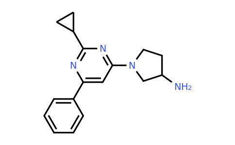 CAS 1713639-66-7 | 1-(2-Cyclopropyl-6-phenylpyrimidin-4-yl)pyrrolidin-3-amine