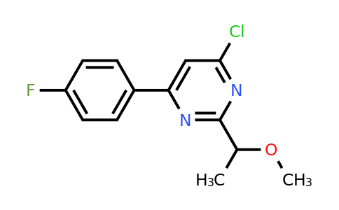 CAS 1713713-39-3 | 4-Chloro-6-(4-fluorophenyl)-2-(1-methoxyethyl)pyrimidine