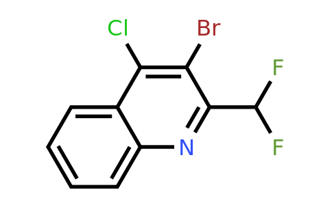 CAS 1713713-44-0 | 3-Bromo-4-chloro-2-(difluoromethyl)quinoline