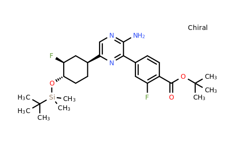 CAS 1715032-87-3 | tert-Butyl 4-(3-amino-6-((1S,3S,4S)-4-((tert-butyldimethylsilyl)oxy)-3-fluorocyclohexyl)pyrazin-2-yl)-2-fluorobenzoate