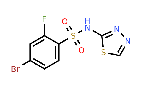 CAS 1715248-13-7 | 4-Bromo-2-fluoro-N-(1,3,4-thiadiazol-2-yl)benzenesulfonamide