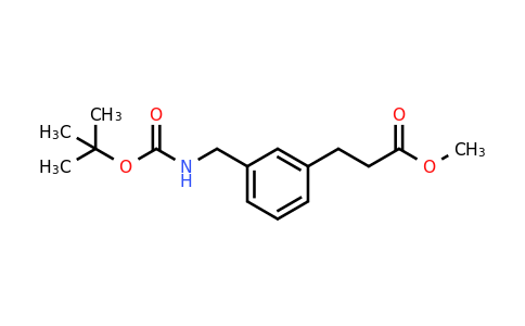 CAS 171662-99-0 | Methyl 3-(3-(((tert-butoxycarbonyl)amino)methyl)phenyl)propanoate