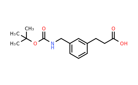 CAS 171663-00-6 | 3-(3-((Tert-butoxycarbonylamino)methyl)phenyl)propanoic acid
