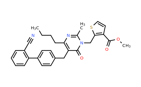 CAS 172292-52-3 | Methyl 2-((4-butyl-5-((2'-cyano-[1,1'-biphenyl]-4-yl)methyl)-2-methyl-6-oxopyrimidin-1(6H)-yl)methyl)thiophene-3-carboxylate
