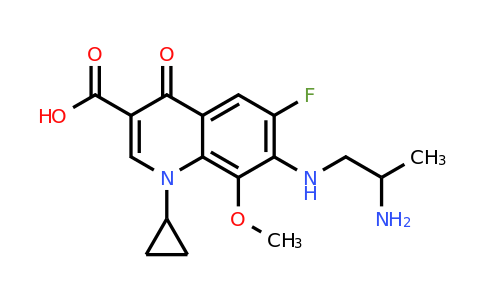 CAS 172426-87-8 | 7-((2-Aminopropyl)amino)-1-cyclopropyl-6-fluoro-8-methoxy-4-oxo-1,4-dihydroquinoline-3-carboxylic acid