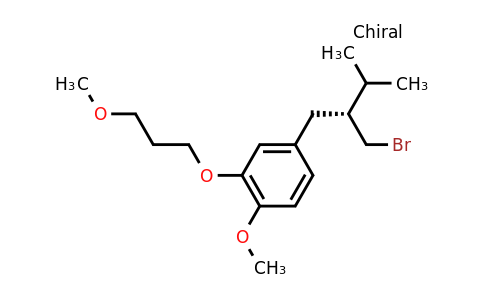 CAS 172900-69-5 | 2-(3-Methoxypropoxy)-4-((R)-2-(bromomethyl)-3-methylbutyl)-1-methoxybenzene