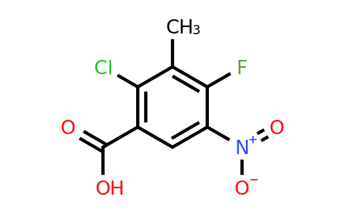 CAS 173315-56-5 | 2-chloro-4-fluoro-3-methyl-5-nitro-benzoic acid