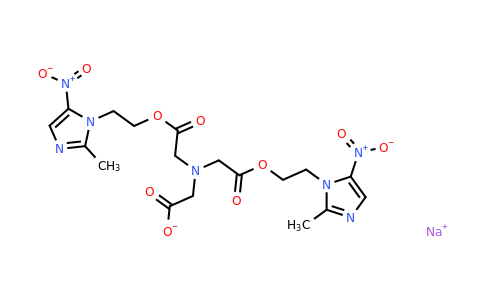 CAS 173357-17-0 | Sodium 2-(bis(2-(2-(2-methyl-5-nitro-1H-imidazol-1-yl)ethoxy)-2-oxoethyl)amino)acetate
