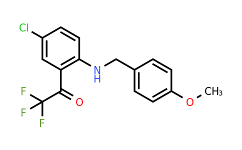 CAS 173676-54-5 | 1-(5-Chloro-2-((4-methoxybenzyl)amino)phenyl)-2,2,2-trifluoroethanone