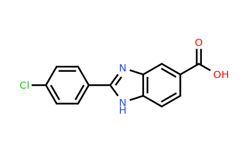 CAS 174422-14-1 | 2-(4-chlorophenyl)-1H-1,3-benzodiazole-5-carboxylic acid