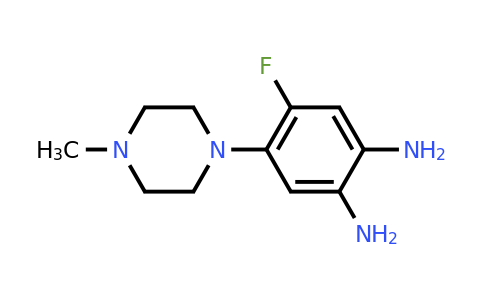 CAS 174468-55-4 | 4-Fluoro-5-(4-methyl-piperazin-1-yl)-benzene-1,2-diamine