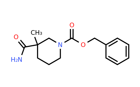 CAS 174543-79-4 | 1-​piperidinecarboxylic acid, 3-​(aminocarbonyl)​-​3-​methyl-​, phenylmethyl ester