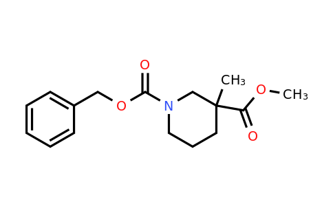 CAS 174543-82-9 | 1-benzyl 3-methyl 3-methylpiperidine-1,3-dicarboxylate