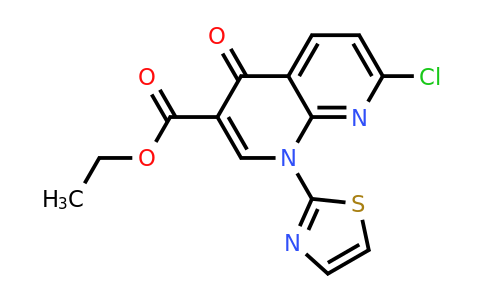 CAS 174726-87-5 | 7-Chloro-4-oxo-1-thiazol-2-yl-1,4-dihydro-[1,8]naphthyridine-3-carboxylic acid ethyl ester