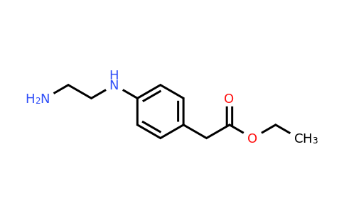 CAS 174890-79-0 | Ethyl 2-(4-((2-aminoethyl)amino)phenyl)acetate