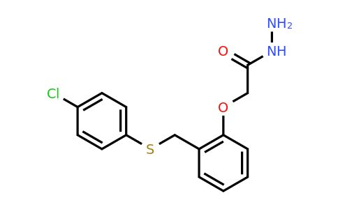 CAS 175202-85-4 | 2-(2-(((4-Chlorophenyl)thio)methyl)phenoxy)acetohydrazide