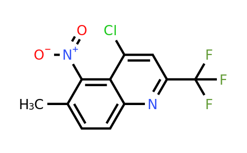 CAS 175203-61-9 | 4-Chloro-6-methyl-5-nitro-2-(trifluoromethyl)quinoline