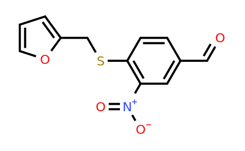 CAS 175278-53-2 | 4-((Furan-2-ylmethyl)thio)-3-nitrobenzaldehyde