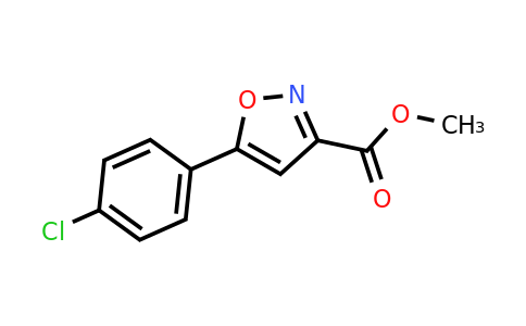 CAS 176593-36-5 | Methyl 5-(4-chlorophenyl)isoxazole-3-carboxylate
