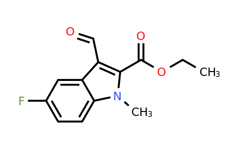 CAS 1777789-50-0 | ethyl 5-fluoro-3-formyl-1-methyl-1H-indole-2-carboxylate
