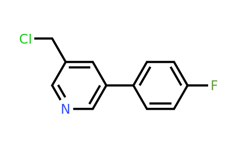 CAS 177976-33-9 | 3-(Chloromethyl)-5-(4-fluorophenyl)pyridine