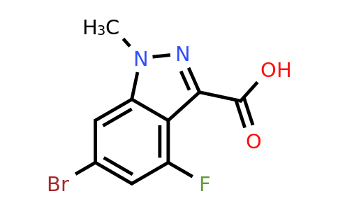 CAS 1780788-37-5 | 6-bromo-4-fluoro-1-methyl-1H-indazole-3-carboxylic acid