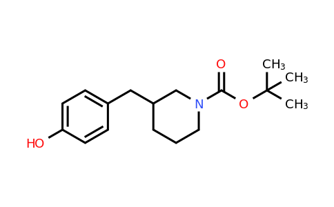 CAS 1780865-15-7 | tert-butyl 3-[(4-hydroxyphenyl)methyl]piperidine-1-carboxylate