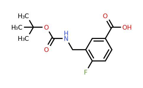 CAS 1780994-55-9 | 3-({[(tert-butoxy)carbonyl]amino}methyl)-4-fluorobenzoic acid