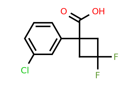 CAS 1781057-79-1 | 1-(3-chlorophenyl)-3,3-difluorocyclobutane-1-carboxylic acid