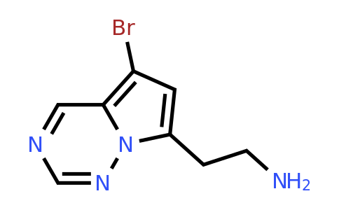 CAS 1781830-19-0 | 2-{5-bromopyrrolo[2,1-f][1,2,4]triazin-7-yl}ethan-1-amine