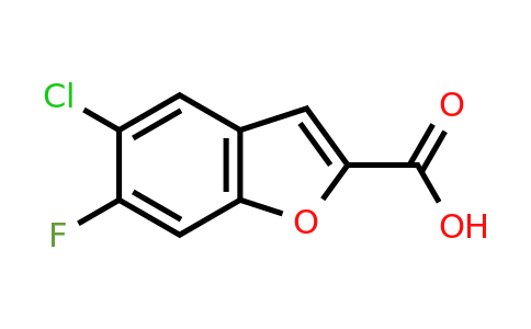 CAS 1781859-25-3 | 5-Chloro-6-fluoro-1-benzofuran-2-carboxylic acid