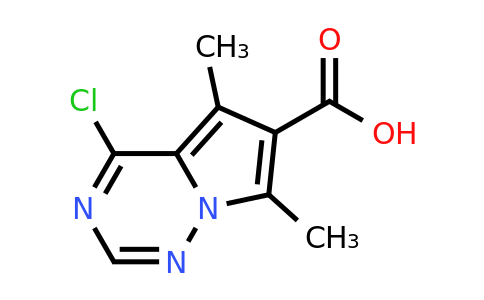 CAS 1781902-78-0 | 4-chloro-5,7-dimethylpyrrolo[2,1-f][1,2,4]triazine-6-carboxylic acid
