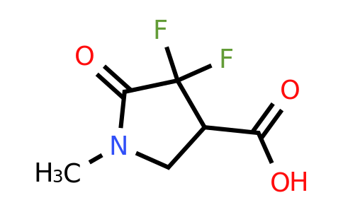 CAS 1782418-67-0 | 4,4-difluoro-1-methyl-5-oxopyrrolidine-3-carboxylic acid