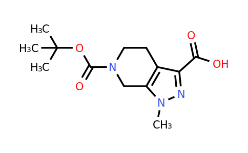 CAS 1782425-89-1 | 6-[(tert-butoxy)carbonyl]-1-methyl-1H,4H,5H,6H,7H-pyrazolo[3,4-c]pyridine-3-carboxylic acid