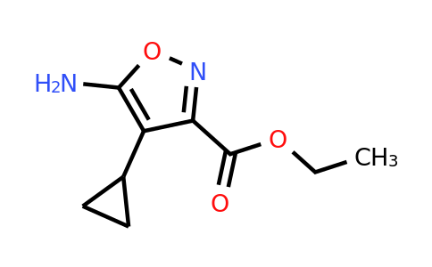 CAS 1782558-71-7 | ethyl 5-amino-4-cyclopropyl-1,2-oxazole-3-carboxylate