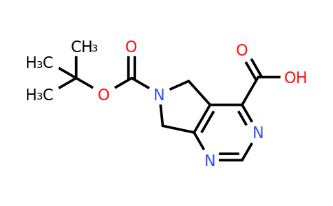 CAS 1782734-80-8 | 6-[(tert-butoxy)carbonyl]-5H,6H,7H-pyrrolo[3,4-d]pyrimidine-4-carboxylic acid