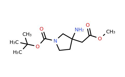 CAS 1784037-40-6 | tert-butyl 3-amino-3-(2-methoxy-2-oxoethyl)pyrrolidine-1-carboxylate