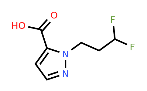 CAS 1784571-39-6 | 2-(3,3-difluoropropyl)pyrazole-3-carboxylic acid