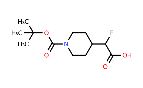 CAS 1784989-48-5 | 2-{1-[(tert-butoxy)carbonyl]piperidin-4-yl}-2-fluoroacetic acid