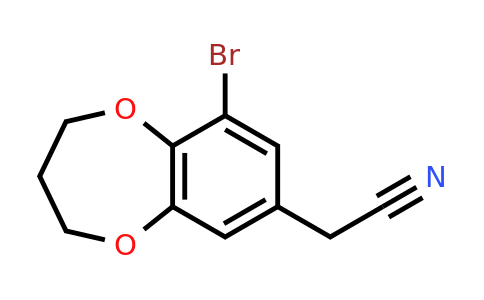 CAS 1785410-02-7 | 2-(9-Bromo-3,4-dihydro-2H-1,5-benzodioxepin-7-yl)acetonitrile