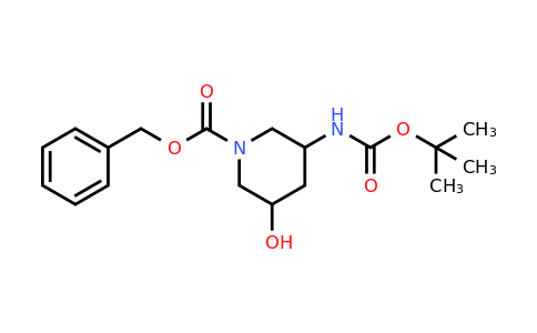 CAS 1785642-46-7 | 1-​piperidinecarboxylic acid, 3-​[[(1,​1-​dimethylethoxy)​carbonyl]​amino]​-​5-​hydroxy-​, phenylmethyl ester