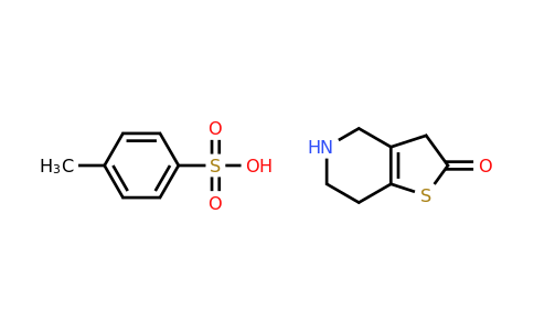 2H,3H,4H,5H,6H,7H-thieno[3,2-c]pyridin-2-one; 4-methylbenzene-1-sulfonic acid