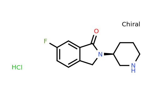 CAS 1787331-47-8 | (S)-6-Fluoro-2-(piperidin-3-yl)isoindolin-1-one hydrochloride