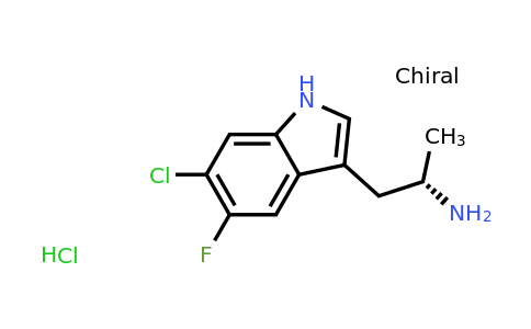 CAS 1788036-24-7 | (2S)-1-(6-chloro-5-fluoro-1H-indol-3-yl)propan-2-amine hydrochloride